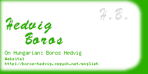 hedvig boros business card